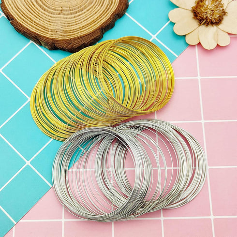 800 Loops Jewelry Wire Memory Beading Wire Memory Steel Wire Memory Wire for Jewelry Making Bracelets Cuff Bangle Bracelet Necklace Earring DIY Cr...