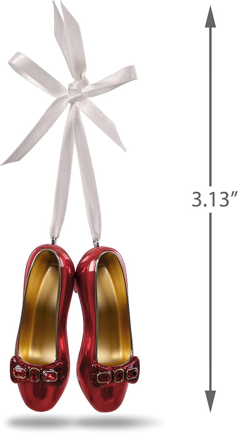 Hallmark Keepsake Christmas Ornament 2018 Year Dated, The Wizard of Oz Collectibles Ruby Slippers, Metal...