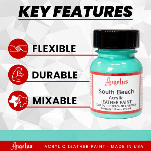 Angelus Acrylic Leather Paint, 1 oz, South Beach...