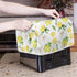 Lemon Flower Toaster Dust Cover Bread Maker Machine Cover, Dustproof Bakeware Protector with Top Hook, 2 Slice Toaster Appliance Cloth Cover, Yell...