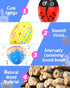 9 Pack Wooden Percussion Musical Shake Prefilled Easter Eggs with Toys Inside Filled for 3 4 5 Years Old, Toddlers Easter Basket Stuffers Egg Fill...