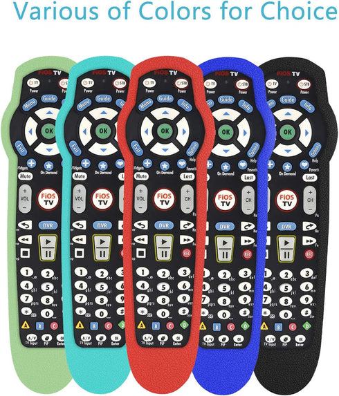 Protective Silicone Remote Case for Verizon FiOS 2-Device-in-1 Version Ver 2/3/4/5 RC2655007/01 Shockproof Washable Skin-Friendly Remote Control C...