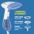 Conair Handheld Garment Steamer for Clothes, ExtremeSteam 1200W, Portable Handheld Design,White/Blue...