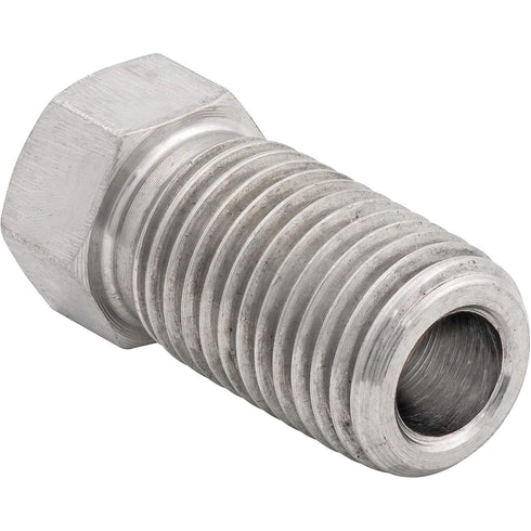 4LIFETIMELINES Stainless Steel Brake Line Tube Nut, Long, 3/16 (3/8-24 Inverted), Bag of 10...