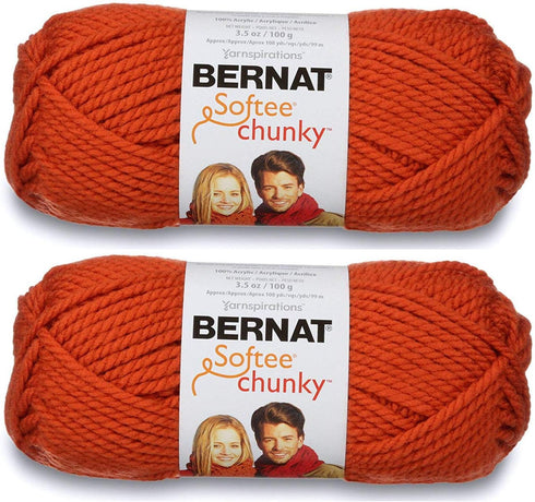 (Pack of 2) Bernat Softee Chunky Yarn-Pumpkin...