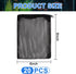 20pcs Aquarium Filter Media Bags 8x6inch Fine Mesh Bags Reusable Filter Bags with Plastic Zipper for Biospheres,Ceramic Rings(Black)...