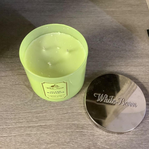 Bath and Body Works, White Barn 3-Wick Candle w/Essential Oils - 14.5 oz - 2021 Core Scents! (Island Margarita)...
