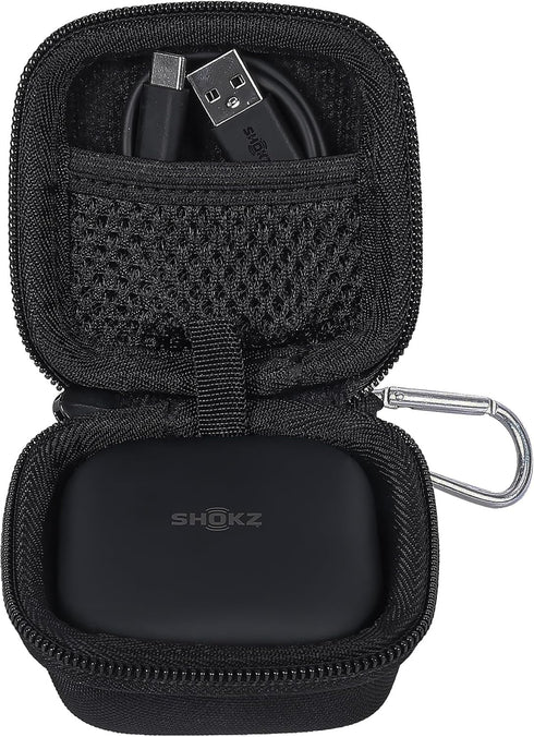 co2CREA Hard Case Replacement for SHOKZ OpenFit Open-Ear True Wireless Bluetooth Headphones, Black...