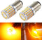 PHINLION 2057 1157 Orange Yellow LED Bulbs Super Bright 3014 72-SMD 1034 2357 7528 LED Bulb for Turn Signal Blinker Parking Side Marker Lights, Am...