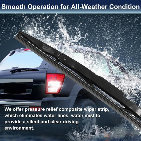 X AUTOHAUX Rear Windshield Wiper Blade for Honda CRV CR-V 2012 2013 2014 2015 2016-13 inch 320mm for J-Hook Wiper Arms...