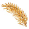 NEW! Touchstone Indian Bollywood Fashion Handcrafted Pretty Leaf Inspired Fabulous Designer Jewelry Brooch Hair Accessory In Gold Tone For Women....