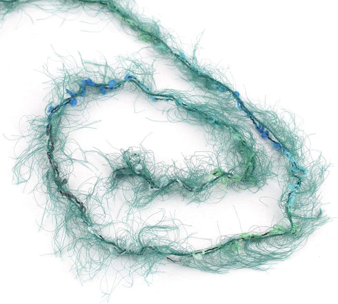 Sharon Soft Feather Fur Yarn 6 Skeins Total 10.5 oz (300g) (Green Mix)......