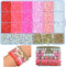 JIYIEW Brown Bracelets for Women Bracelets Making Kit Clay Beads for Jewelry Making Clay Beads for Bracelets Making Bracelet Clay Bead Kit Friends...