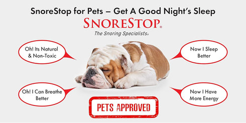 Snore Stop for Pets 40 Sprays I Natural Anti-Snoring Solution I Snore Relief for Dogs Cats I Stop Snoring Aid I Sleep Remedy I Help Stop Dog Snore...