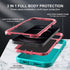 for iphone 12 Pro Max Case, Military Grade 3 in 1 Heavy Duty Shockproof/Drop Proof/Dust Proof Case with 2Pcs Tempered Glass Screen Protector (Aqua...