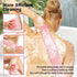 African Bath Sponge African Net Long Net Bath Sponge African Exfoliating Net African Wash Net Shower Body Scrubber Back Scrubber Skin Smoother(3pc...