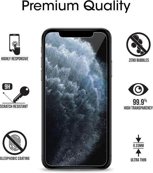 amFilm Glass Screen Protector for iPhone 11 Pro, iPhone XS/X with Easy Installation Tray, Tempered Glass, 3 Pack......