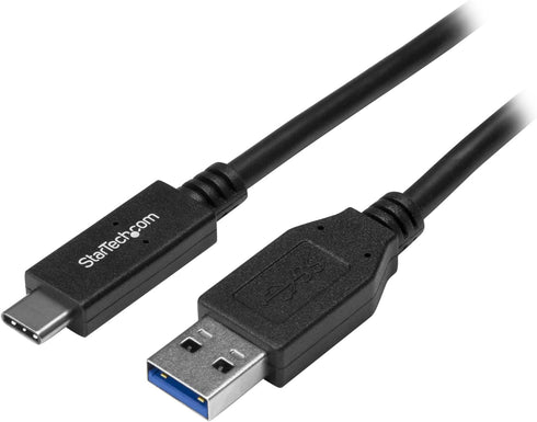 StarTech.com USB to USB C Cable - 3 ft / 1m - 10 Gbps - USB-C to USB-A - USB 2.0 Cable - USB Type C (USB31AC1M),Black...