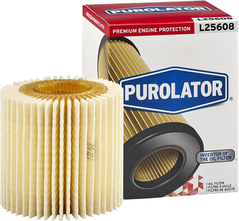 Purolator L25608 Premium Engine Protection Cartridge Oil Filter Compatible With Toyota Camry, RAV4, Highlander, Tacoma, Sienna, Avalon, Lexus RX35...