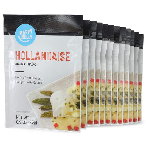 Amazon Brand - Happy Belly Hollandaise Sauce Mix, 0.9 ounce (Pack of 12)...