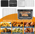 Air Fryer Wire Rack for Ninja Foodi 10 in 1 DT201 DT251 Digital Convection Toaster Oven, 14.4''*11.4'' Stainless Steel Air Fryer Accessories Roast...