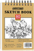 FIXSMITH 5.5"X8.5" Sketch Book | 80 Sheets (68 lb/100gsm) Sketchbook | Top Spiral Bound Artist Sketch Pad | Acid Free Drawing Pad | Ideal for Kids...