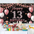 13th Birthday Decorations Backdrop Banner, Happy 13th Birthday Decoration for Girls, Rose Gold Birthday Photography Background, 13 Year Old Birthd...