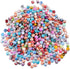 Hicarer 500 Pcs 8 mm Beads Bulk Acrylic Craft Beads for Jewelry Making Small Ink Pattern Crafts for Bracelet and Necklaces Women Supplies, Multico...