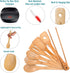 Wooden Spoons for Cooking 7-Pack – Bamboo Kitchen Utensils Set for Nonstick Cookware - Wooden Cooking Utensils Set, Wood Spatula Spoon Tongs...