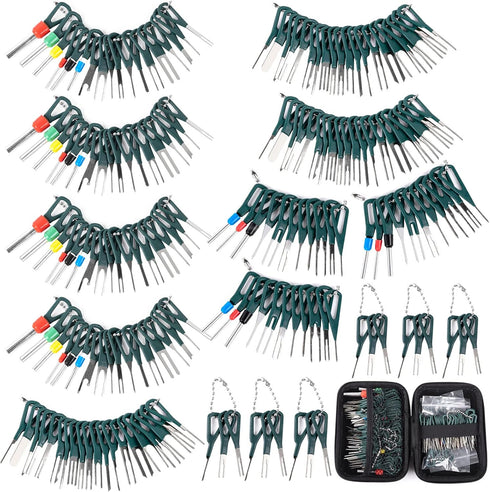 Terminal Removal Tool Kit 172 Pcs Depinning Tool Electrical Connector Pin Removal Tool Kit Pin Extractor Tool Set Wire Terminal Release Tool for A...