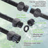 Soaker Hose 25FT for Garden Beds - 3/4" Heavy Duty Double Layer Drip Irrigation Hose, Save 85% Water- Linkable Flat Soaker Hose for Lawn Flower Be...
