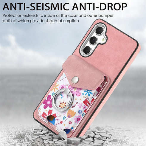 Asuwish Phone Case for Samsung Galaxy A05S Wallet Cell Cover with Screen Protector Magnetic Slim Ring Stand Kickstand Back Credit Card Holder Slot...