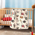 Old School Tattoo Baby Blanket Cotton Cozy Throw Blanket Warm Nursery Swaddle Receiving Toddler Blankets 30" x 40...