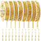 Ecoofor Gold Necklace Chains for Jewelry Making, 62.3 Feet 8 Rolls Jewelry Chains for DIY Necklace Bracelet Jewelry Making with Jump Rings/Lobster...