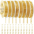 Ecoofor Gold Necklace Chains for Jewelry Making, 62.3 Feet 8 Rolls Jewelry Chains for DIY Necklace Bracelet Jewelry Making with Jump Rings/Lobster...
