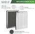 isinlive 25 Replacement Filter Compatible with 25 Air Purifier S1/W1/B1, HEPA Activated Carbon Filter, 4 Pack...