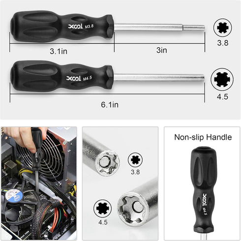 XOOL Tri Tip Screwdriver, 17 in 1 Professional Screwdriver Game Bit Repair Tools Kit for Switch JoyCon PS3 PS4 PS5 Xbox One 360 Gamebit NES SNES D...