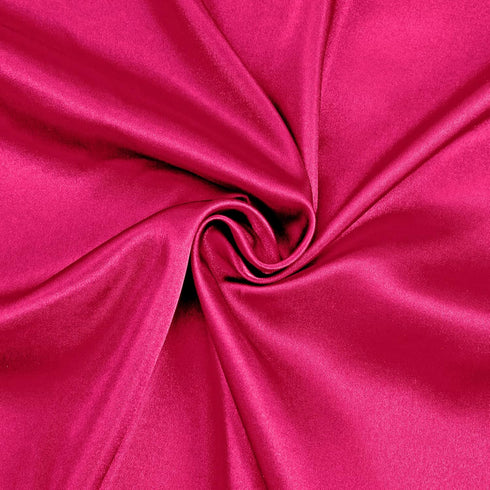 Hot Pink Satin Fabric 60 Inch Wide by The Yard, Soft Charmeuse Satin Fabric for Wedding Dress, DIY Craftings, Costumes, 1 Yard...