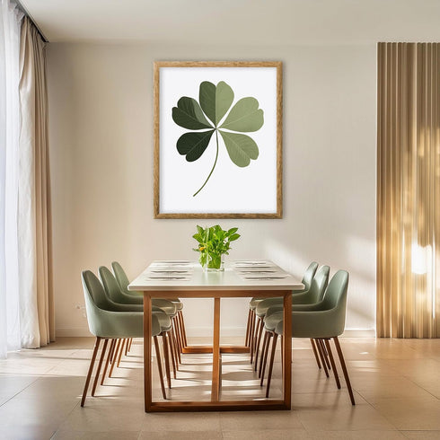 Posterizer 1 pcs-minimalist four-leaf clover sweet design poster 4-Floral & Botanical Art- Gift for Men Women Entrepreneur Teens -Chic Home Decor-...