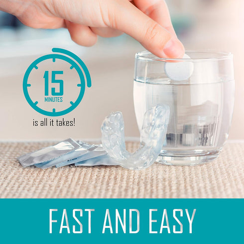 Retainer and Denture Cleaner 150 Tablets, 5 Month Supply Cleaning Tablets Denture Cleaners Remove Bad Odors, Plaque, Stains From Night Guards, Mou...