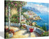 SD SOFT DANCE European Town Canvas Wall Art - Italian Landscape Artwork Painting Reproduction Print for Living Room Bedroom (12'' x 16'' x 1 Panel...