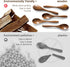 7 PCS Small Wooden Spoons, 5.8 Inch Honey Spoons for Tea, Padauk Wooden Honey Teaspoon for Coffee, Little Tiny Wood Spoons, Bamboo Table Spoon for...