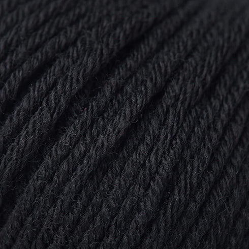 100% Merino Wool Yarn, 6-Ply Luxurious and Soft Yarn for Hand Knitting & Crocheting, 1.76 OZ/50g, 127 yds/116 Meters (Black, 3 Balls)...