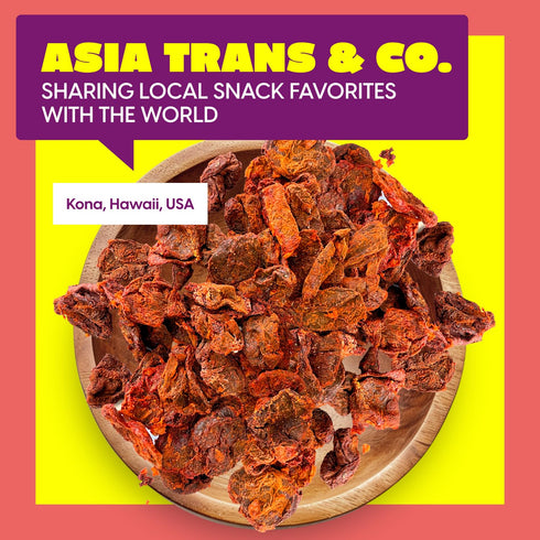 Asia Trans Seedless Red Li Hing Mui Crack Seed Plums | Hawaiian Favorite | Sweet, Sour, & Salty Dried Asian Plum Candy...