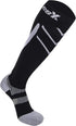 CSX 20-30 mmHg Compression Socks for Men and Women, Knee High, Recovery Support, Athletic Sport Fit, Silver on Black, Medium...