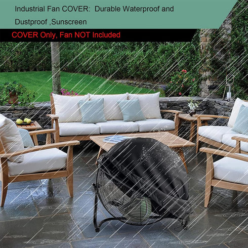 Industrial Floor Fan Cover, Waterproof & Dustproof Fan Cover Fit For Most 18" 20" High Velocity Electric Industrial Shop and Home Floor Fan...