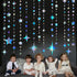 Iridescent Party Decorations Star Circle Dot Paper Garland Banner Bunting Streamer Metallic Hanging Twinkle Star Decoration for Kids Birthday Baby...