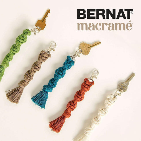Bernat Macrame Natural Yarn - 3 Pack of 250g/8.8oz - Cotton - #6 Super Bulky - Knitting, Crocheting & Crafts......