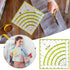 8 Inch Acrylic Fabric Ruler, Dual Purpose Measuring Arc Guide Cutting Square Ruler, Multifunctional Arcs Stripology Ruler for Quilting, Sewing, Cr...