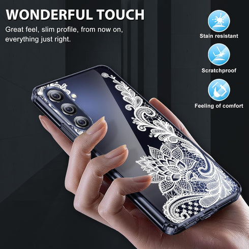 Galaxy A15 Phone Case for Samsung A15 5G Case Clear Cute Slim Thin for Women Soft Flexible Silicone TPU Cover for Samsung Galaxy A15 Case Shockpro...